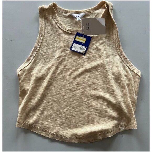 Joy Lab Womens Cropped Fit Cami Tank Top Beige Size Large - Picture 2 of 3